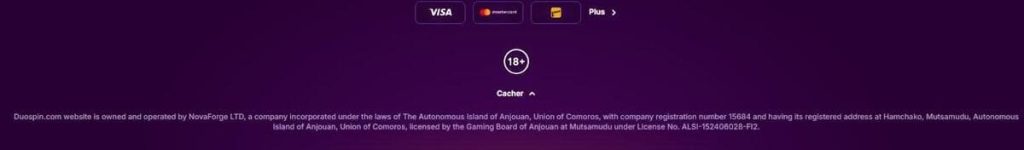 Duospin Casino licence